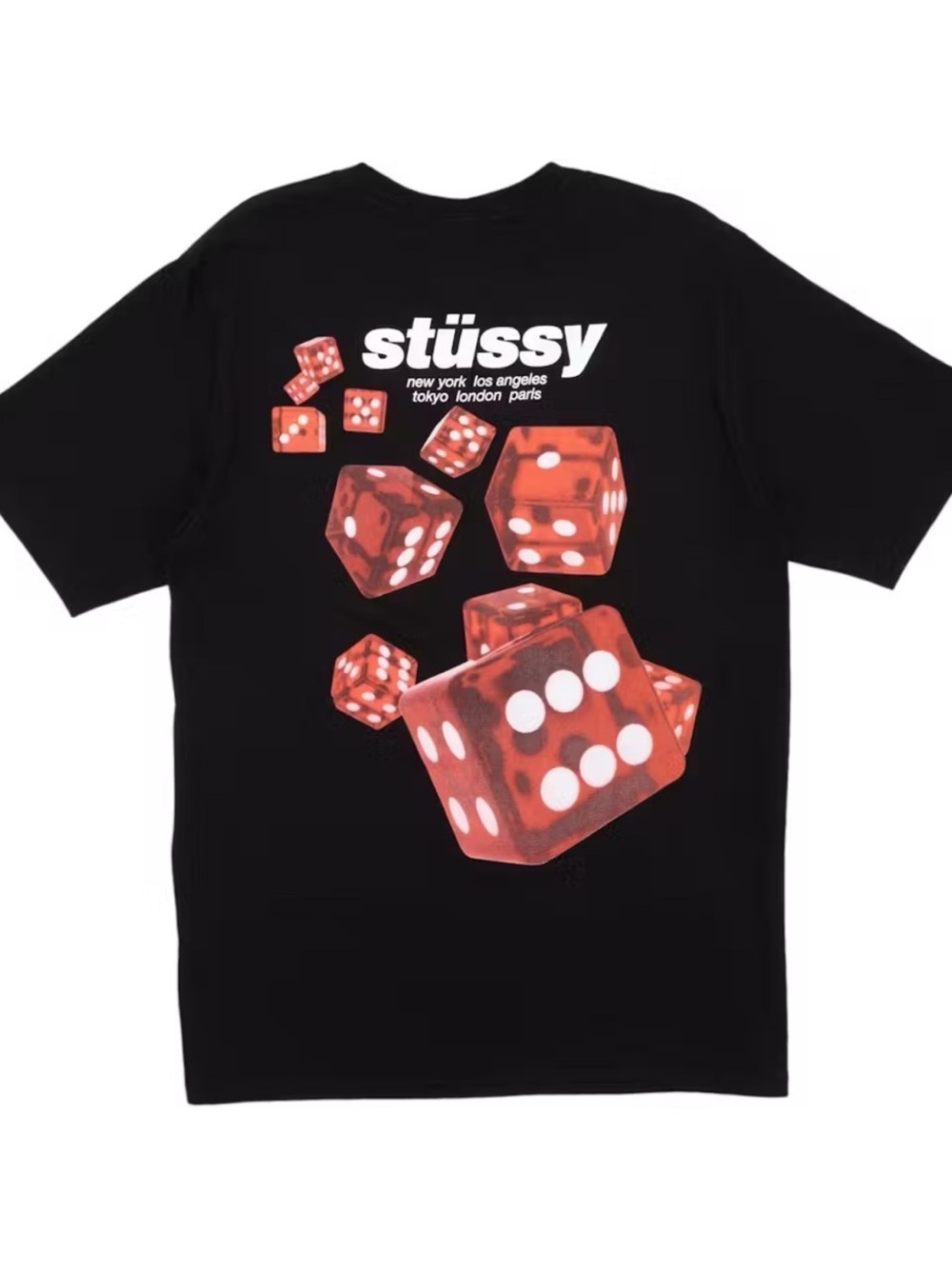 Stussy Rollers Tee Black Medium NEW